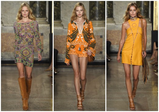 Emilio Pucci Spring/Summer RTW 2015. 70's vibes are strong. 