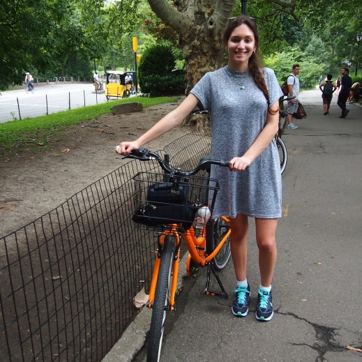 Bike riding in Central Park